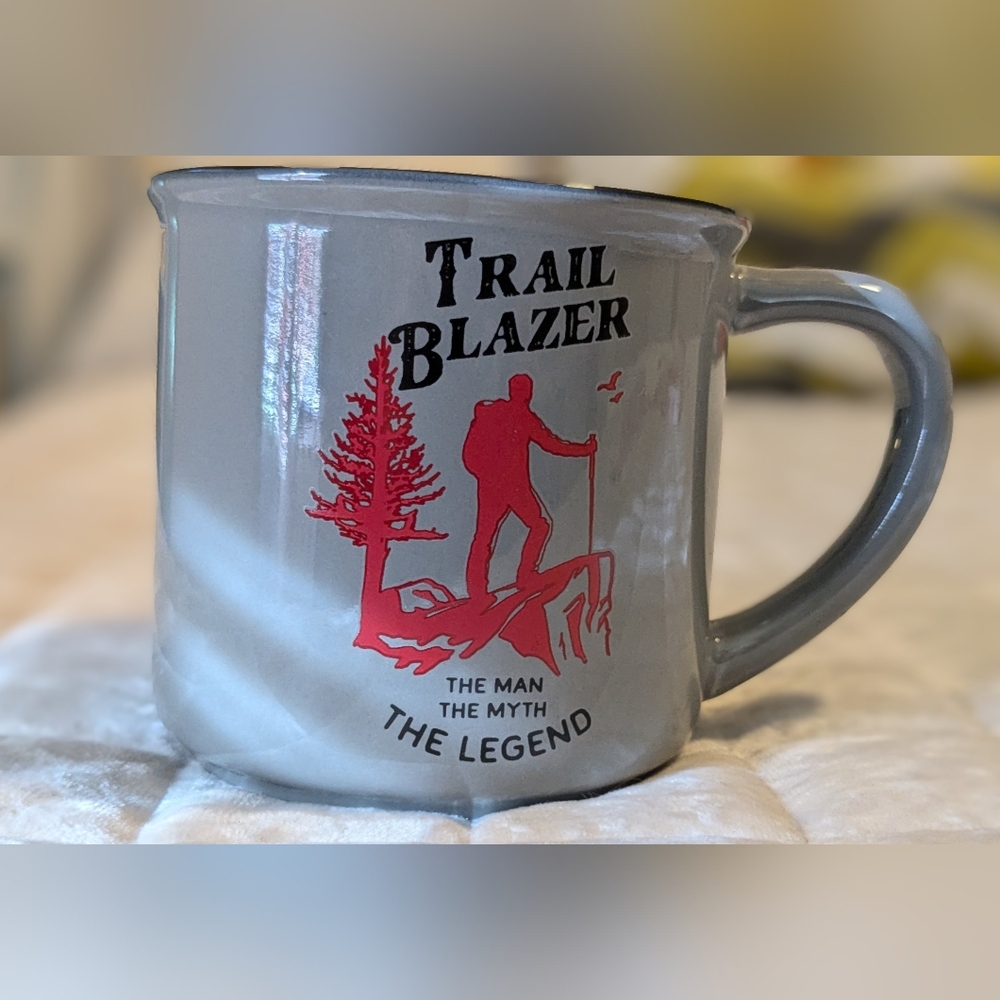 TRAIL BLAZER COFFEE MUG. THE MAN THE MYTH THE LEGEND